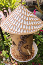 Ceramic Seed Bird Feeder - Lavender Salvia