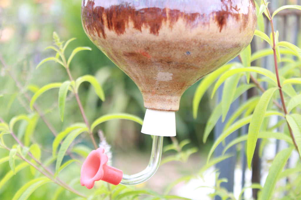 Ceramic Hummingbird Feeder - Ancient Flux