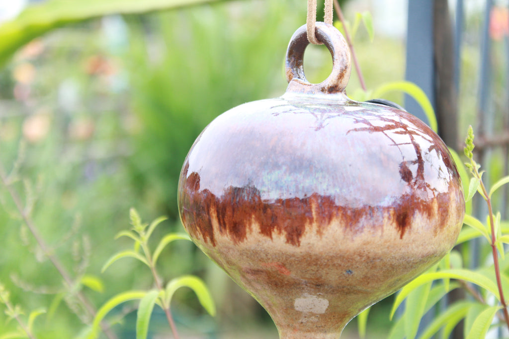 Ceramic Hummingbird Feeder - Ancient Flux