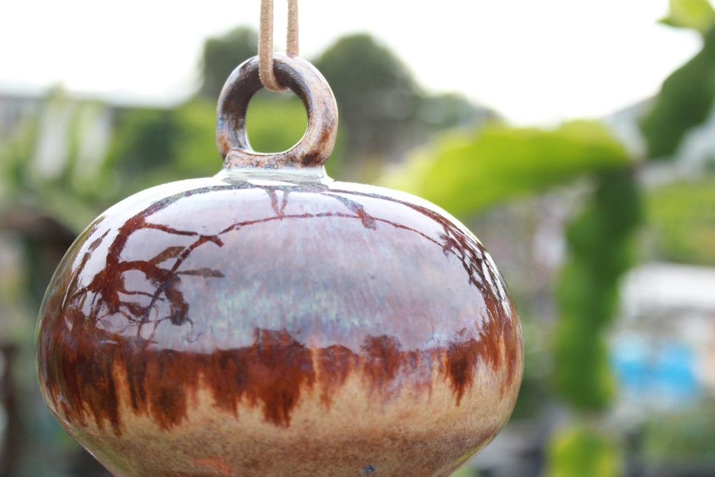 Ceramic Hummingbird Feeder - Ancient Flux
