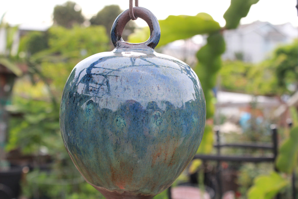 Ceramic Hummingbird Feeder - Blue River