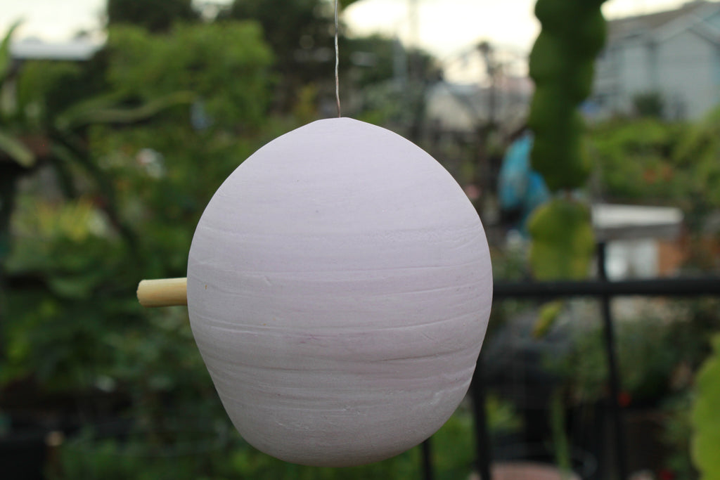 Ceramic Bird House - Lavender